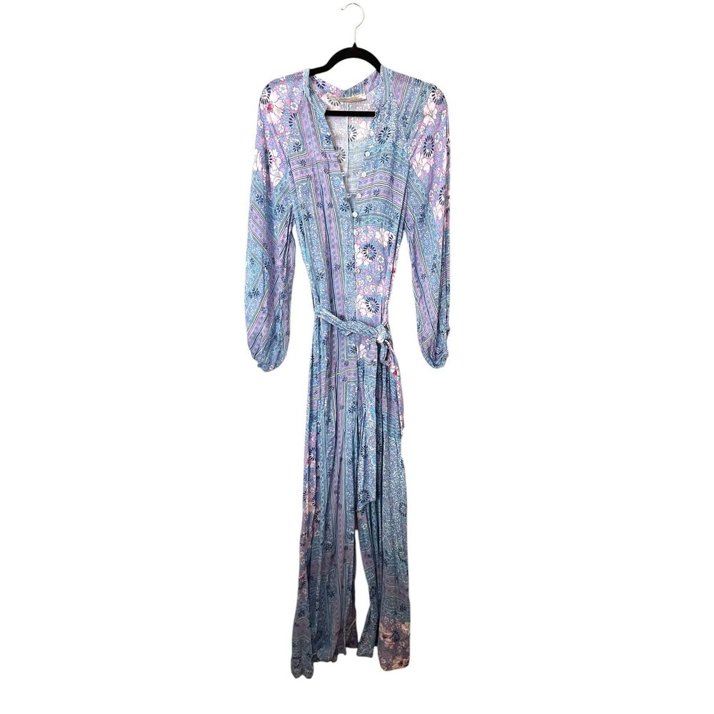 JENS PIRATE BOOTY Fairytale Hyacinth Wide Leg Jumpsuit Medium NWOT - Picture 2 of 4